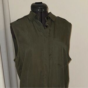 Green ATM Sleeveless Romper